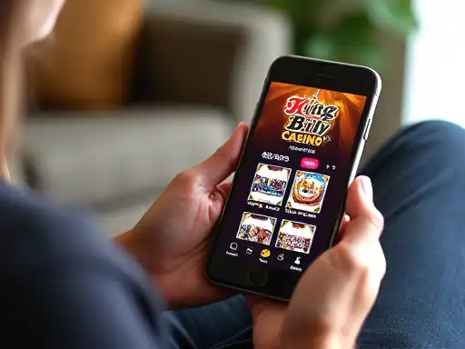 King Billy Casino on smartphone